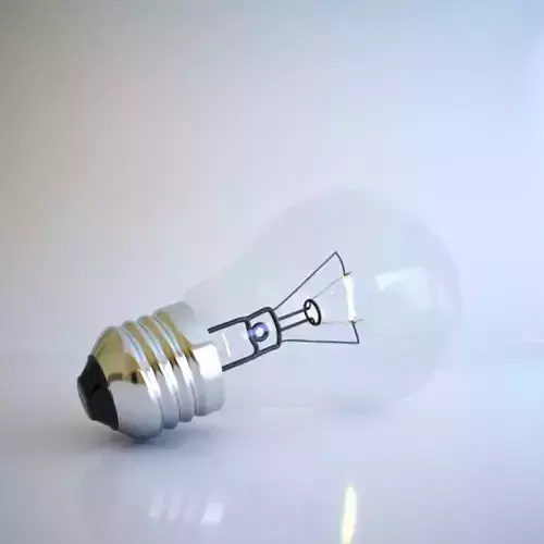 Low-poly Tungsten Light Bulb