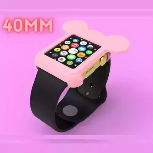 Mickey Mouse Apple Watch Ears Case Cover 40mm 3D model 3D print model