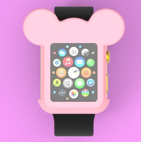 Mickey Mouse Apple Watch Ears Case Cover 40mm 3D model 3D print model_2