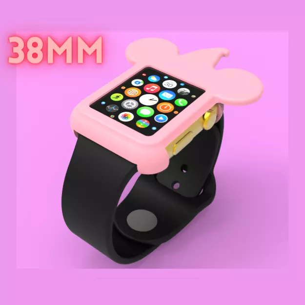 Hat With Mickey Mouse Apple Watch Ears Case Cover 38mm 3D model 3D model