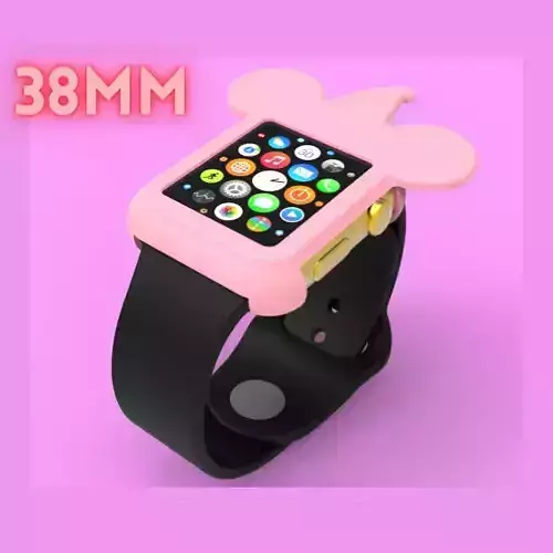 Hat With Mickey Mouse  Apple Watch Ears Case Cover 38mm 3D model