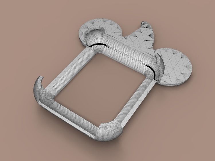 Hat With Mickey Mouse Apple Watch Ears Case Cover 40mm 3D model 3D model_6