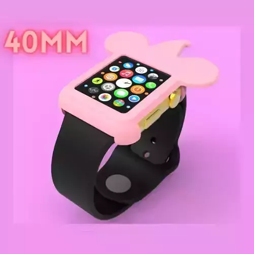 Hat With Mickey Mouse Apple Watch Ears Case Cover 40mm 3D model 3D model