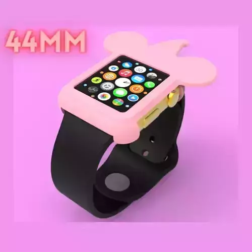 Hat With Mickey Mouse Apple Watch Ears Case Cover 44mm 3D model