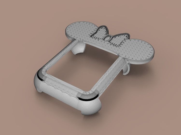 Bow With Mickey Mouse Apple Watch Ears Case Cover 40mm 3D model 3D model_4