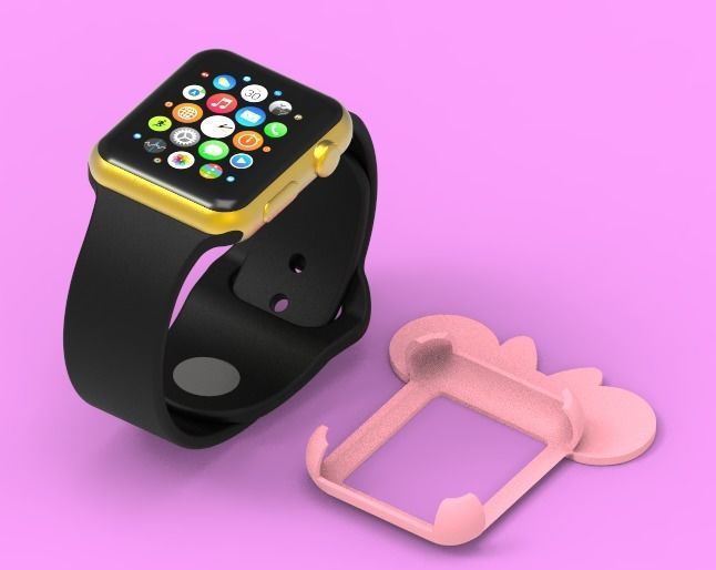 Bow With Mickey Mouse Apple Watch Ears Case Cover 40mm 3D model 3D model_3