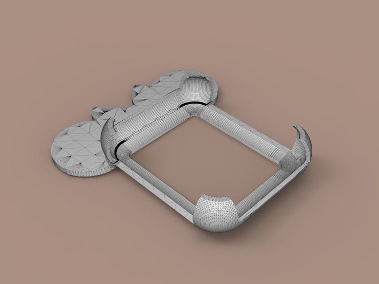 Bow With Mickey Mouse Apple Watch Ears Case Cover 44mm 3D model 3D model_6