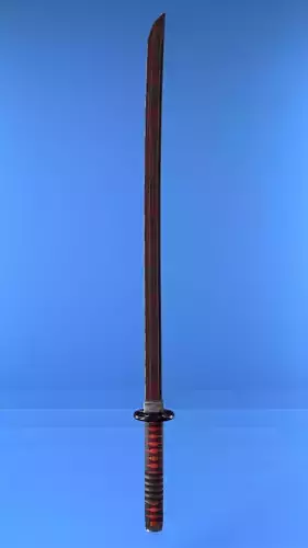 Black Bloodstained Katana Sword Blade