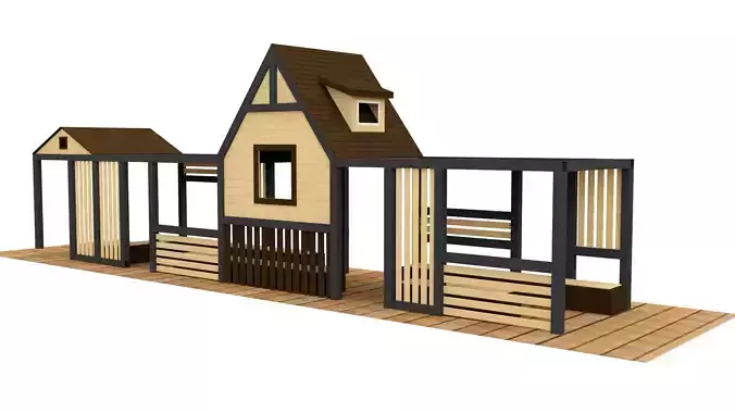 Simple Pavillion 3D model
