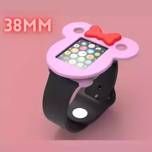 Mickey Mouse Face Apple Watch Ears Case Cover 38mm 3D model