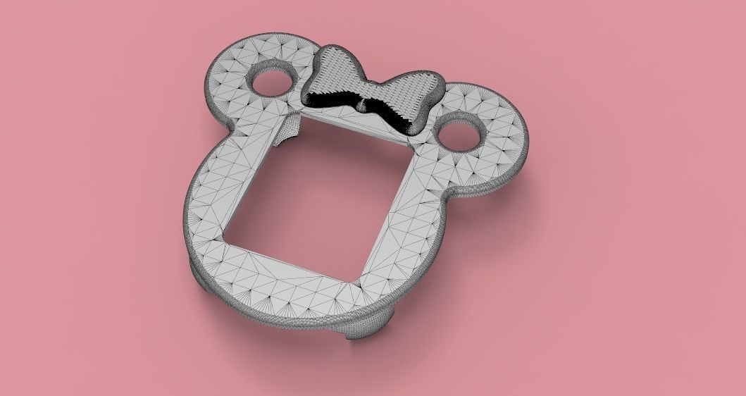 Mickey Mouse Face Apple Watch Ears Case Cover 40mm 3D model 3D print model_2