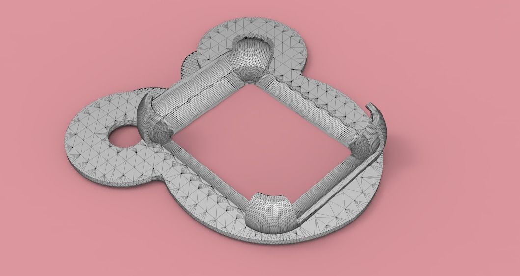 Mickey Mouse Face Apple Watch Ears Case Cover 40mm 3D model 3D print model_1