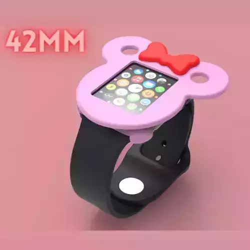 Mickey Mouse Face Apple Watch Ears Case Cover 42mm 3D model