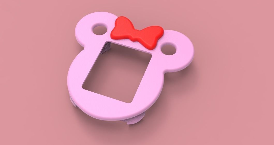 Mickey Mouse Face Apple Watch Ears Case Cover 42mm 3D model 3D model_2