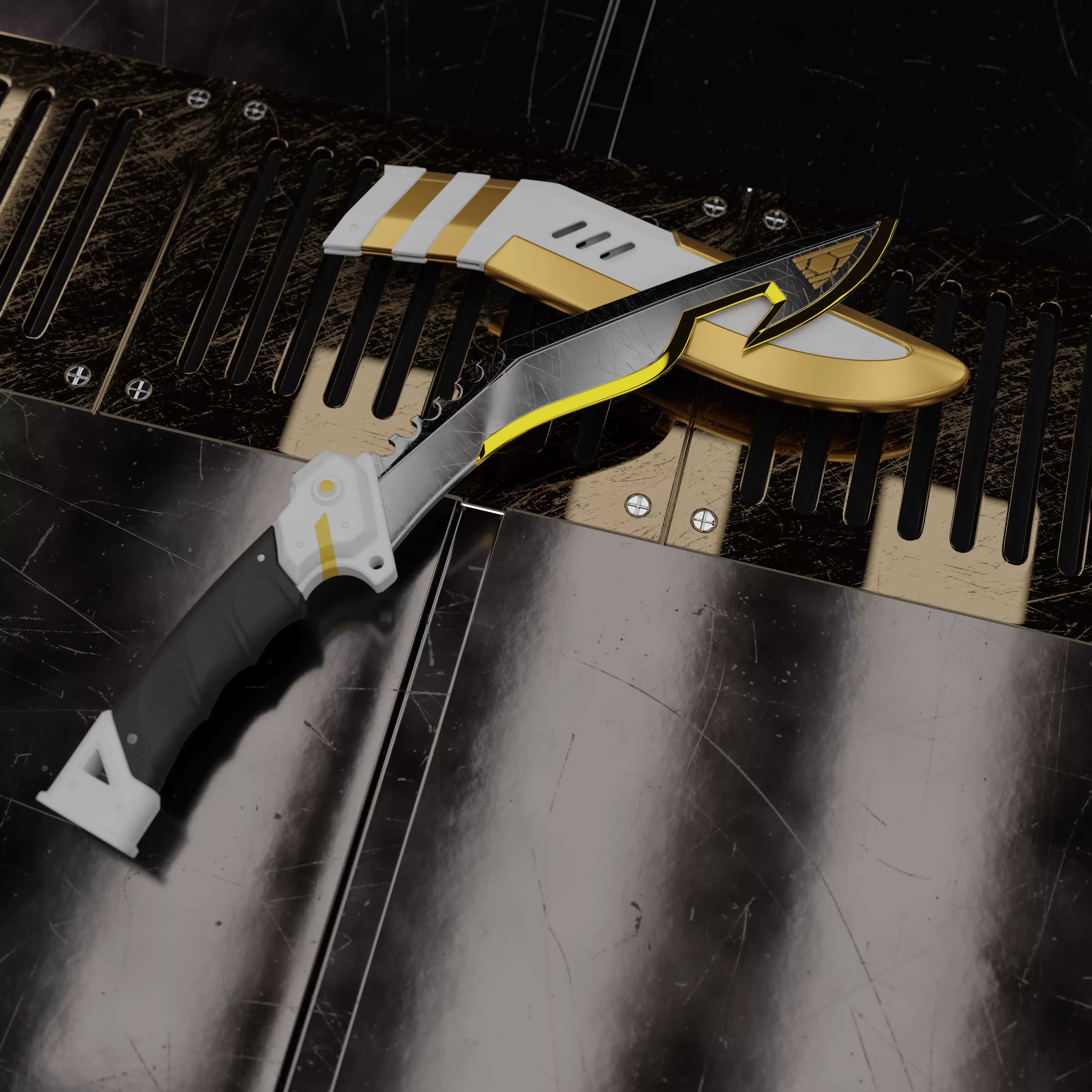 BANGALORE COLD STEEL APEX LEGENDS HEIRLOOM STL 3D print model_0