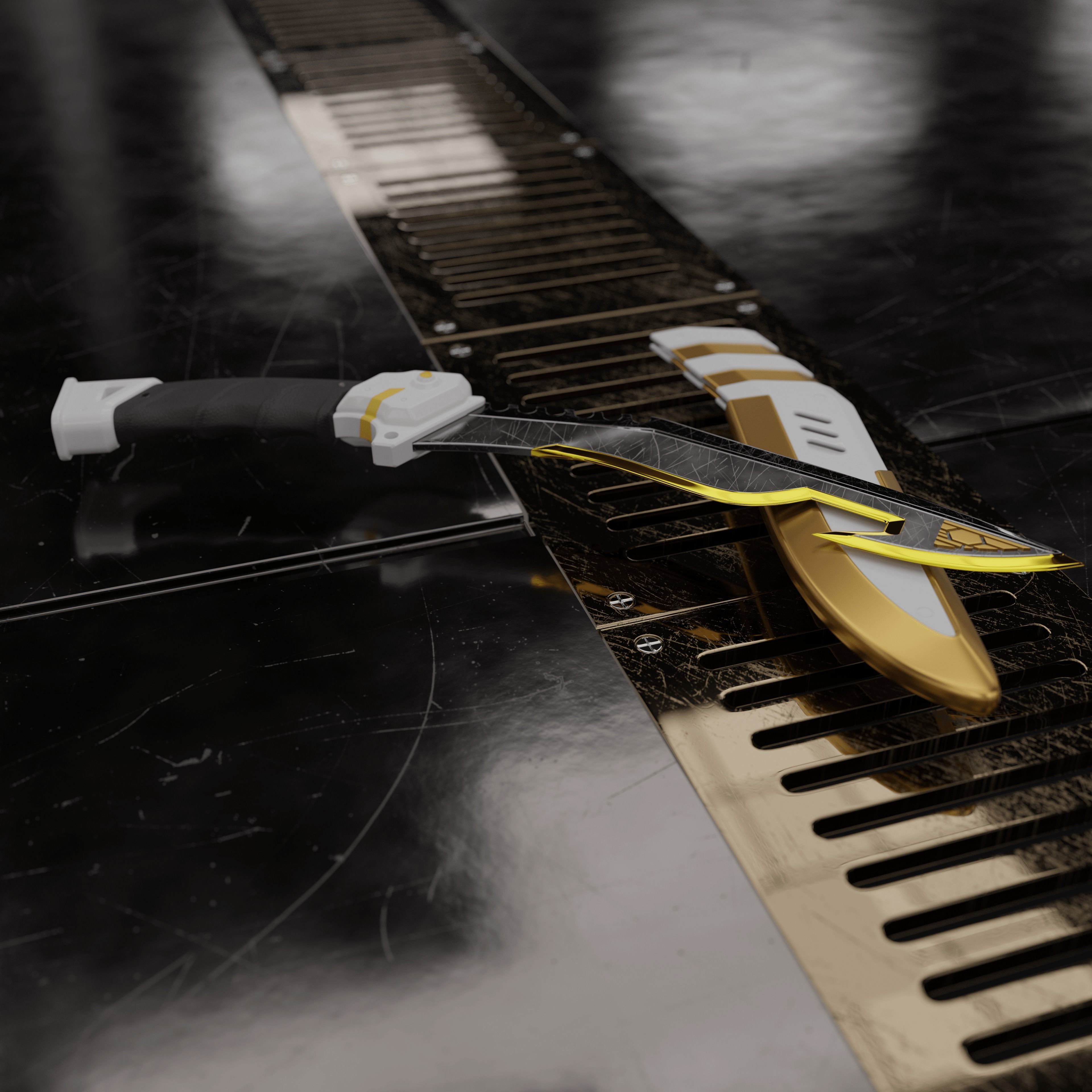 BANGALORE COLD STEEL APEX LEGENDS HEIRLOOM STL 3D print model_2