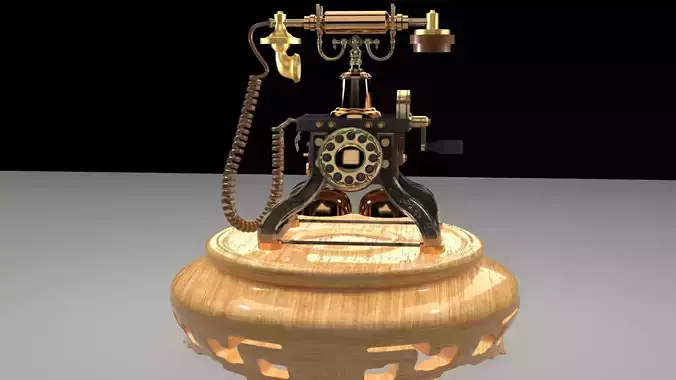 Chinese old phone 3D model