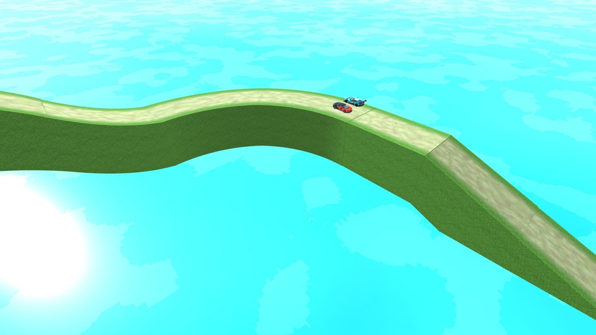 Dirt Road Tracks and Low Poly Race Tracks Off-road Environment Low-poly 3D model_1