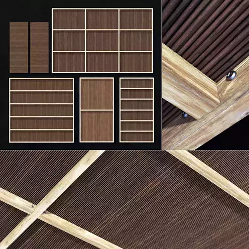 Ceiling straight thin branch n3