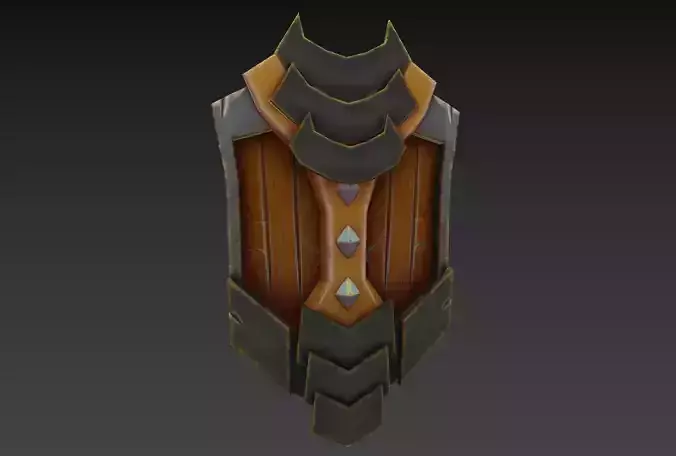 Shield Pbr gamerady stylized paint