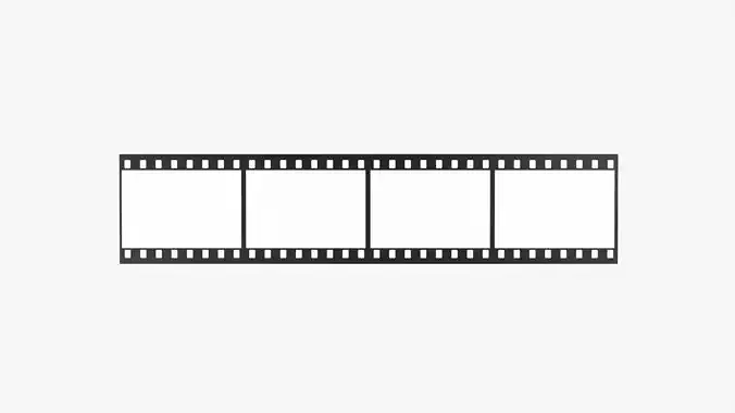 Photographic film mockup 02 3D model