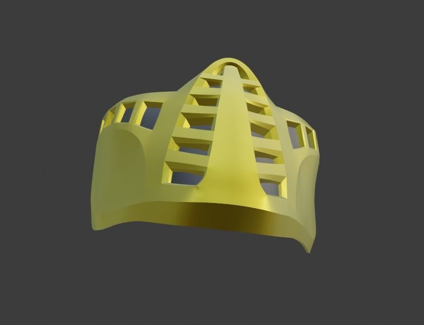 Scorpion mask from Mortal Kombat 11 - Classic 3D print model_10