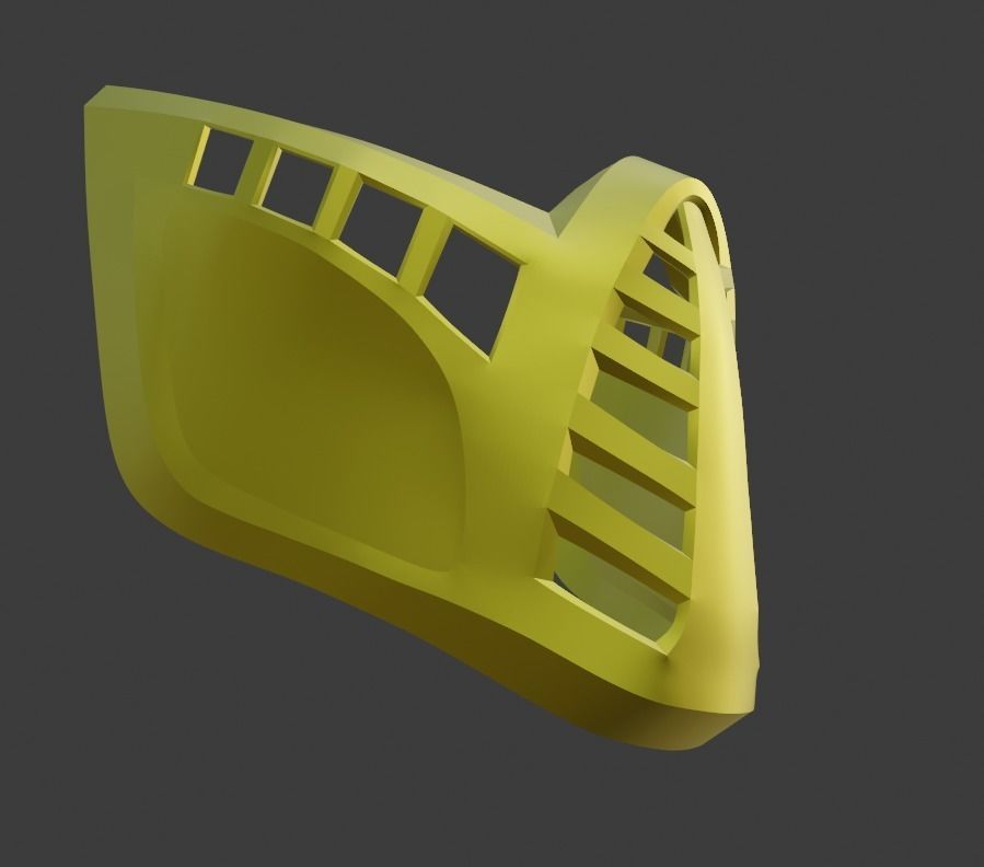 Scorpion mask from Mortal Kombat 11 - Classic 3D print model_5