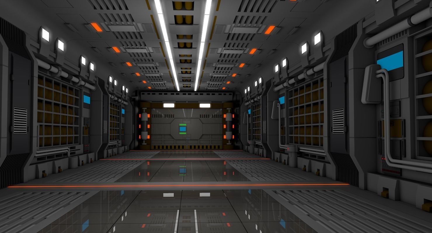 Sci Fi Interior  3D model_4