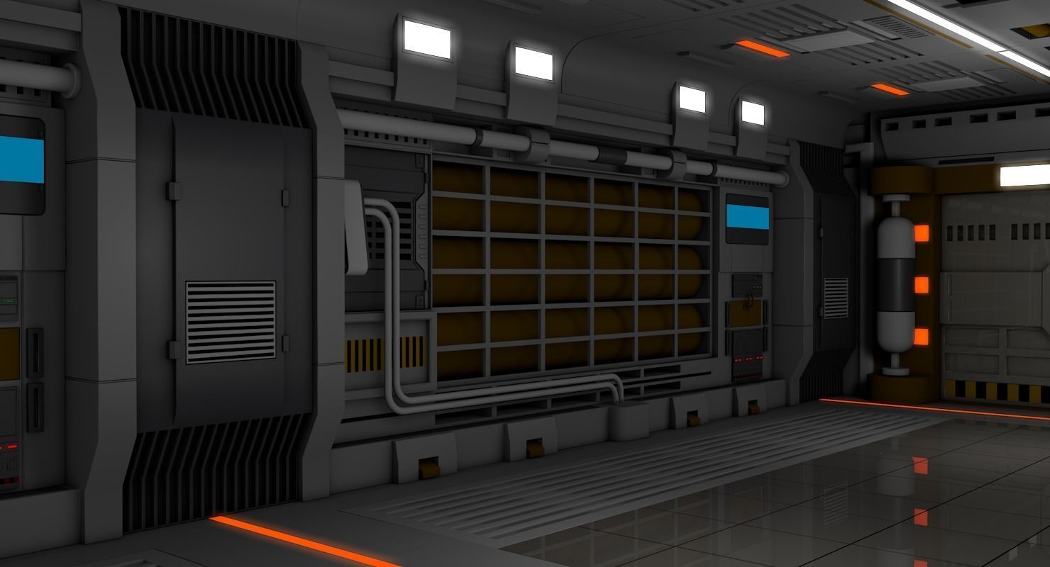 Sci Fi Interior  3D model_7