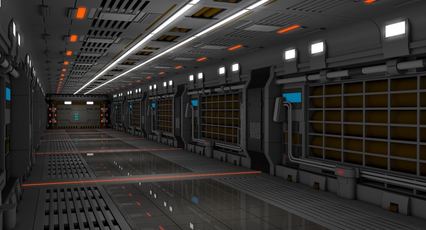 Sci Fi Interior  3D model_2