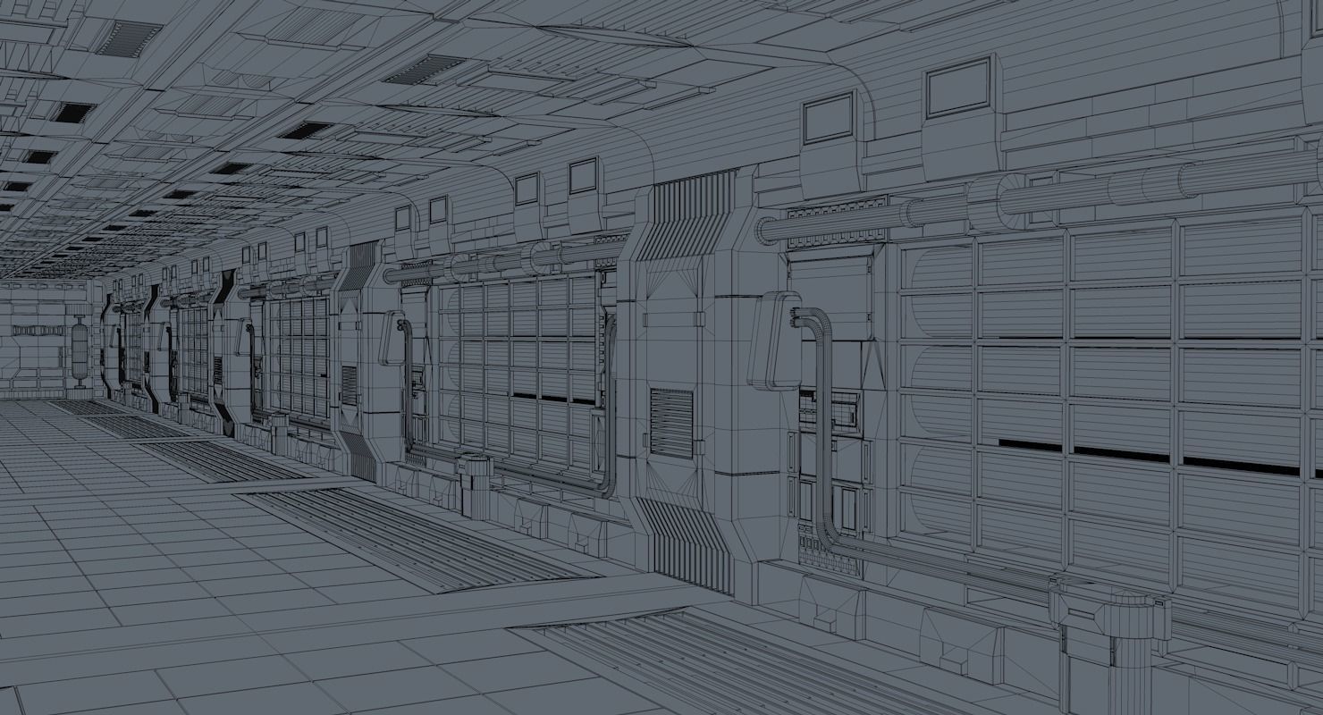 Sci Fi Interior  3D model_10