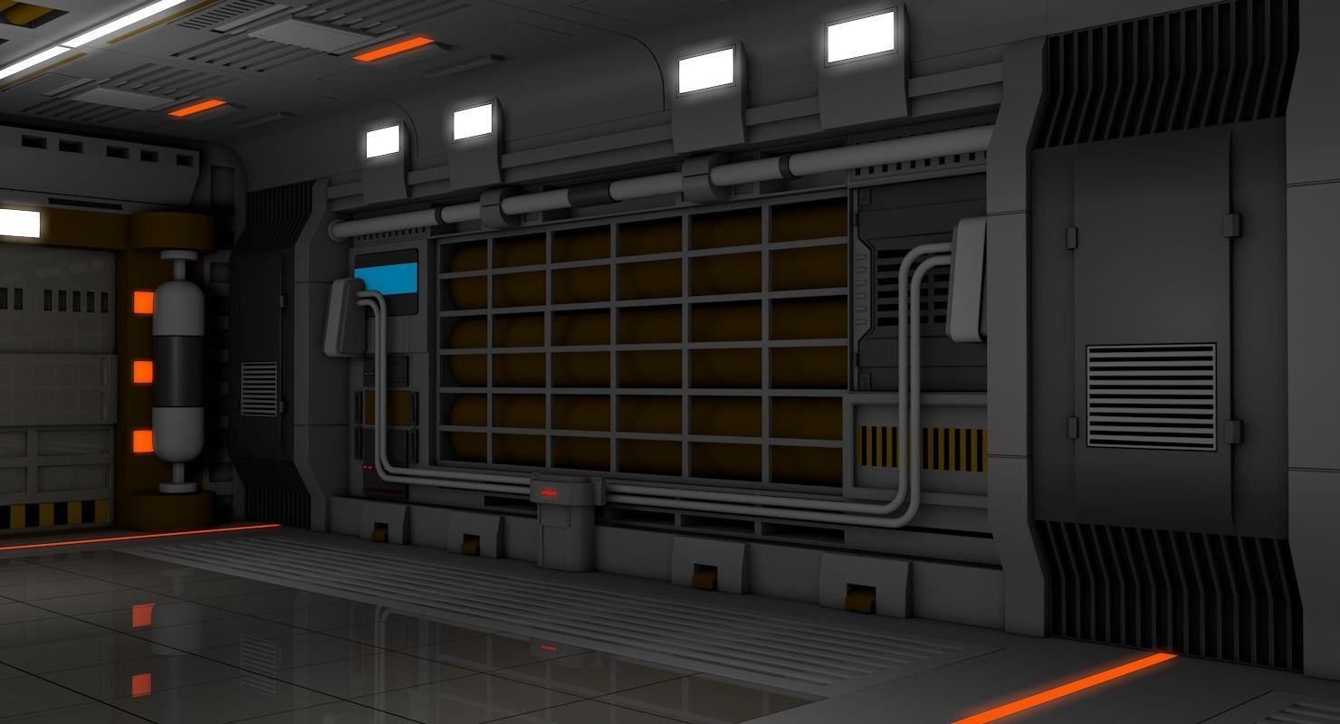 Sci Fi Interior  3D model_8
