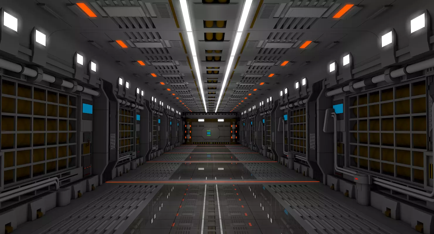 Sci Fi Interior  3D model_0