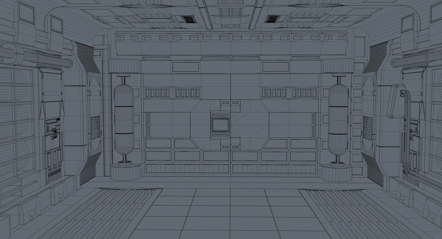 Sci Fi Interior  3D model_13