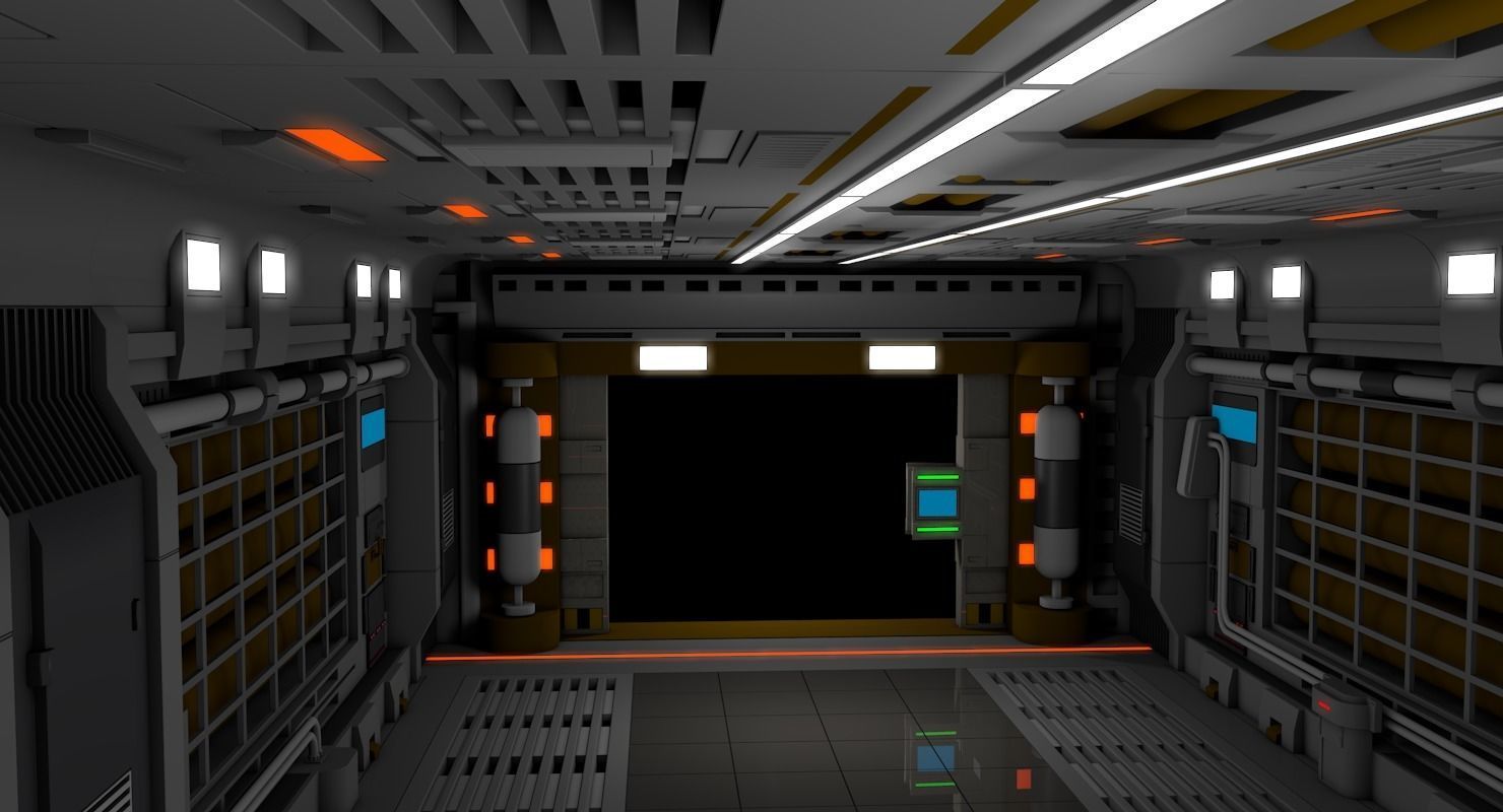 Sci Fi Interior  3D model_5