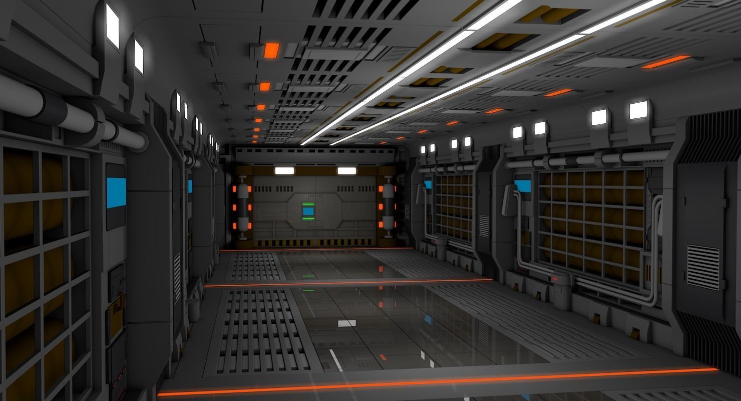 Sci Fi Interior  3D model_3