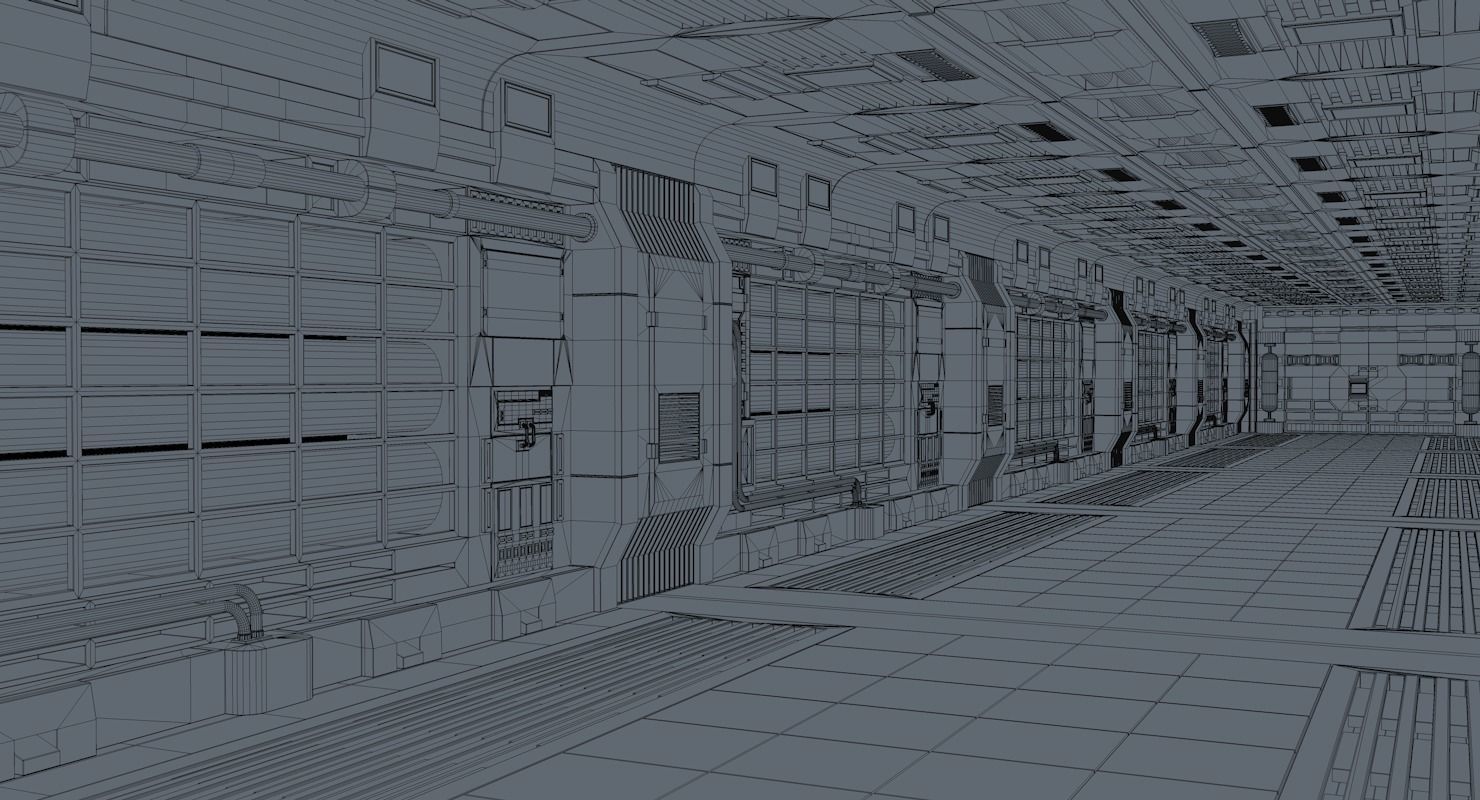 Sci Fi Interior  3D model_11
