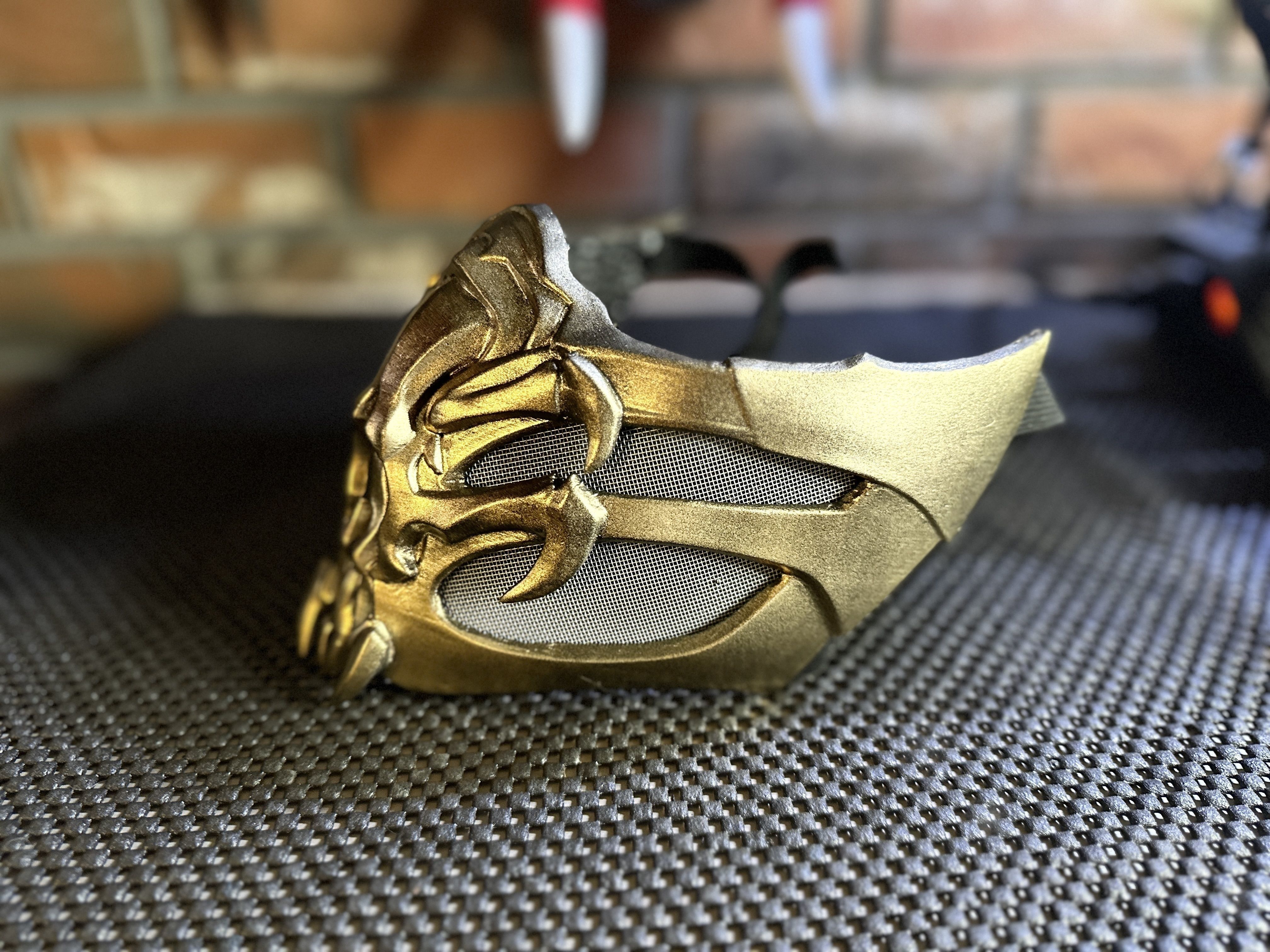 Scorpion mask from Mortal Kombat 11 - Demonic warrior 3D print model_6