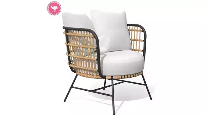 Onya Lily White Lounge Chair 