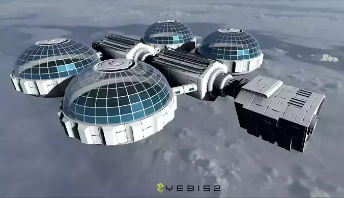 Bio Ship Low-poly 3D model