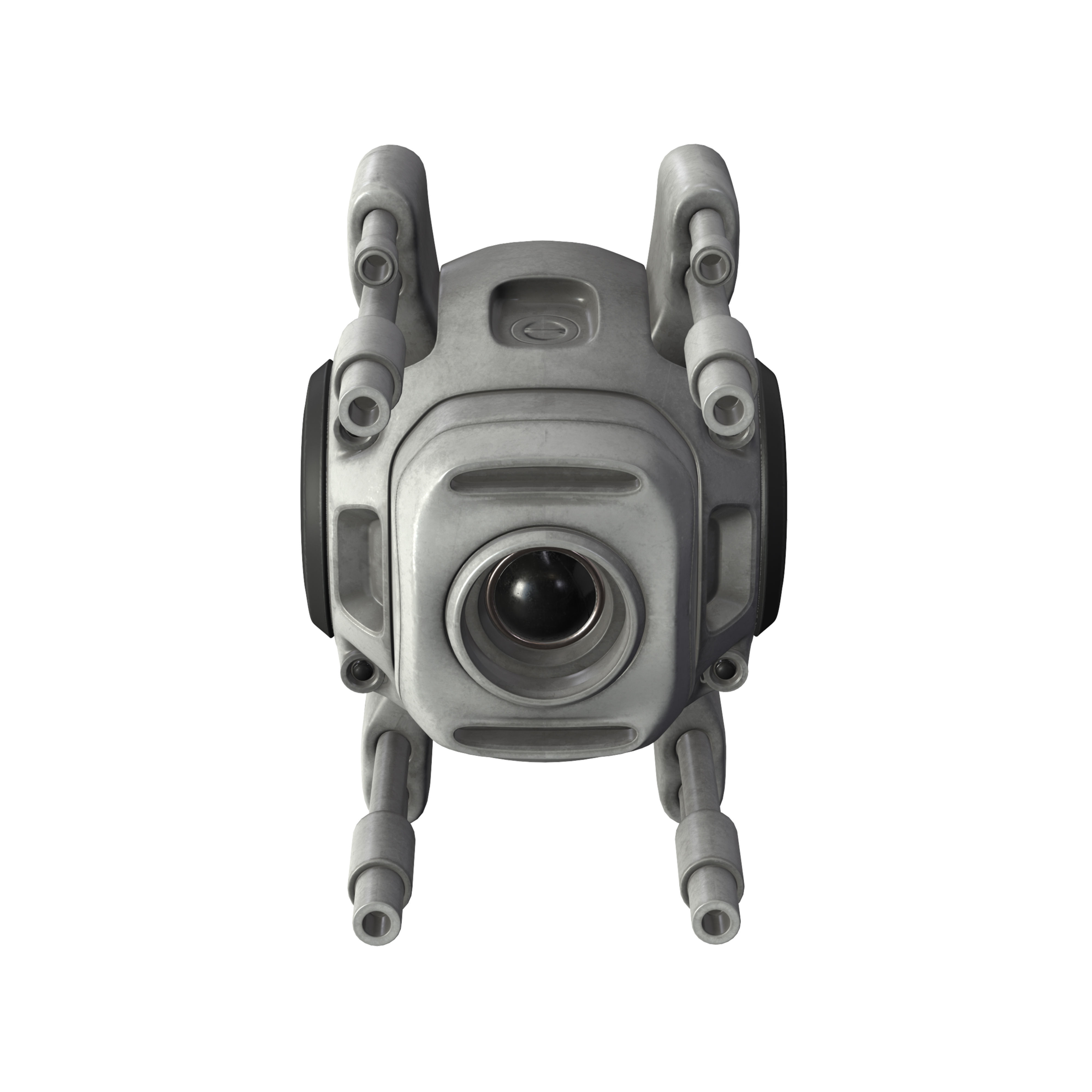 Sci-Fi army drone Low-poly 3D model_8