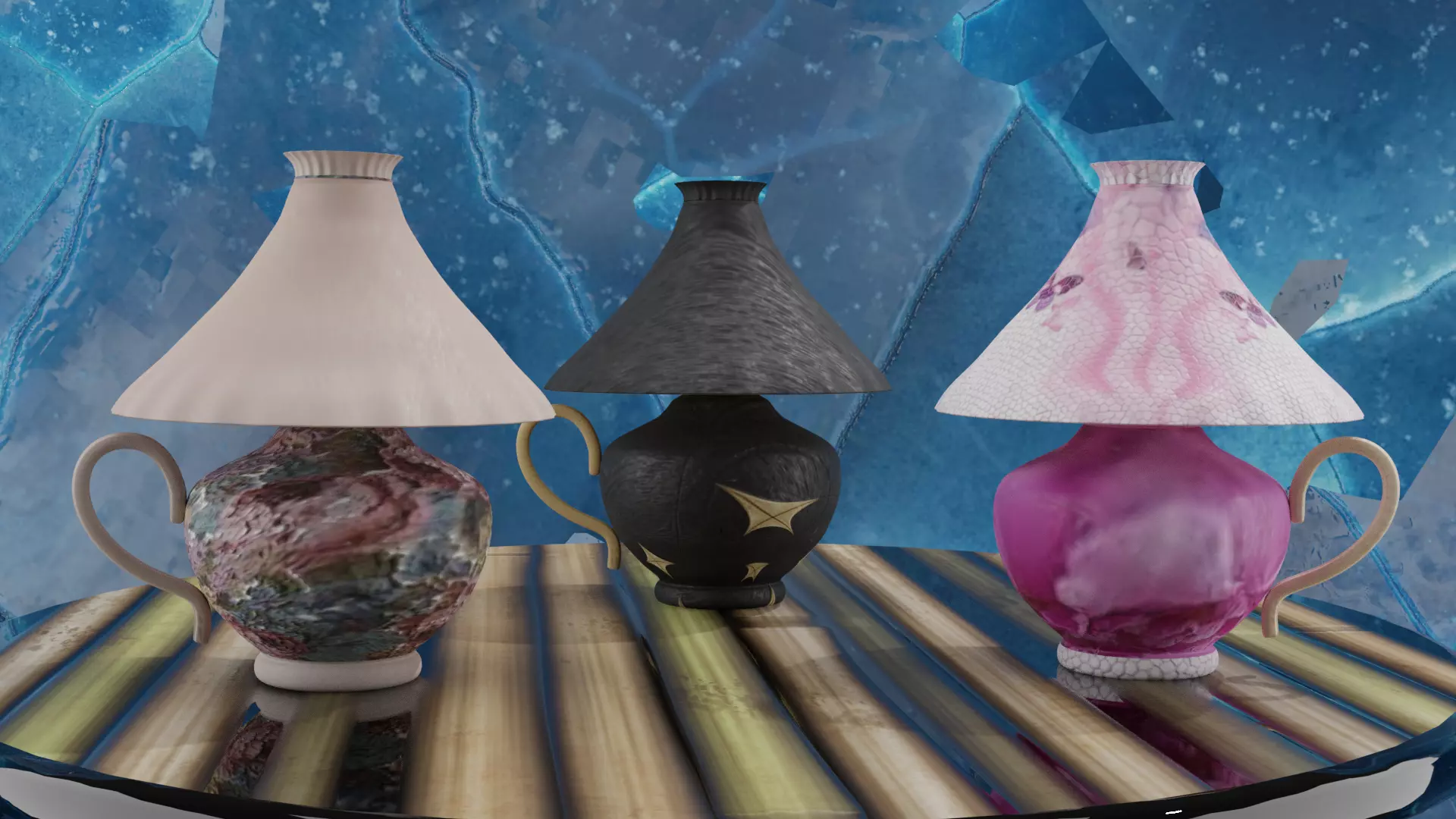 Table Lamps 3D model_0