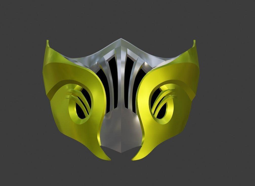 Scorpion mask from Mortal Kombat 11 - Hellfire Hassasi 3D print model_8