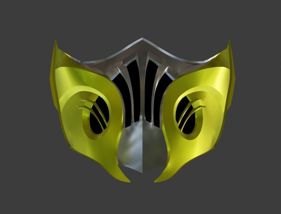 Scorpion mask from Mortal Kombat 11 - Hellfire Hassasi 3D print model_15