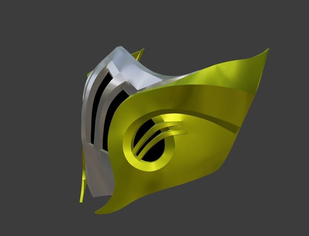 Scorpion mask from Mortal Kombat 11 - Hellfire Hassasi 3D print model_11