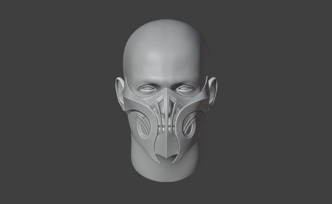 Scorpion mask from Mortal Kombat 11 - Hellfire Hassasi 3D print model_5