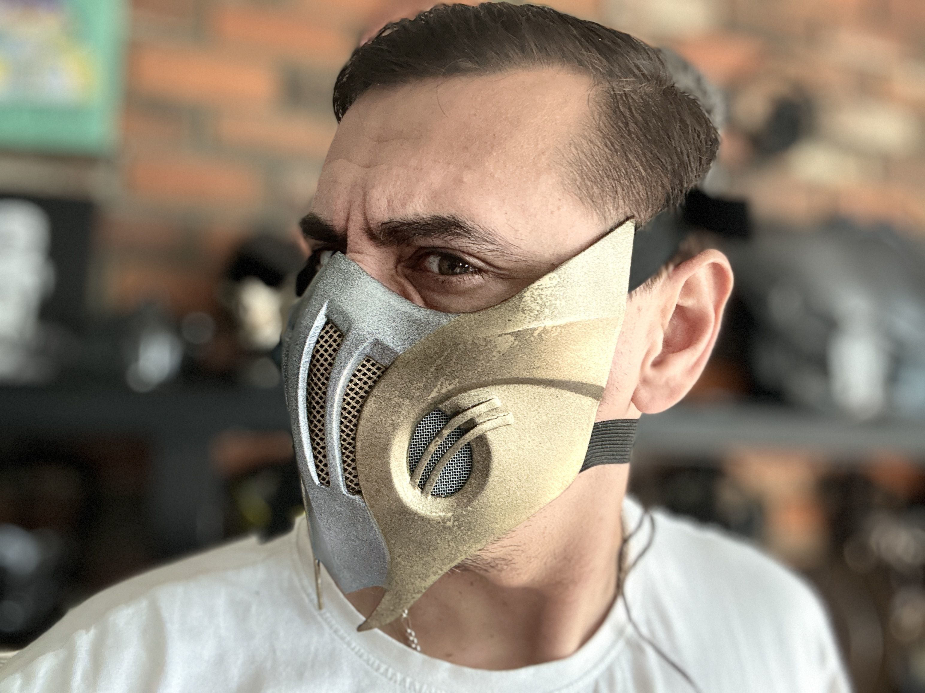Scorpion mask from Mortal Kombat 11 - Hellfire Hassasi 3D print model_2