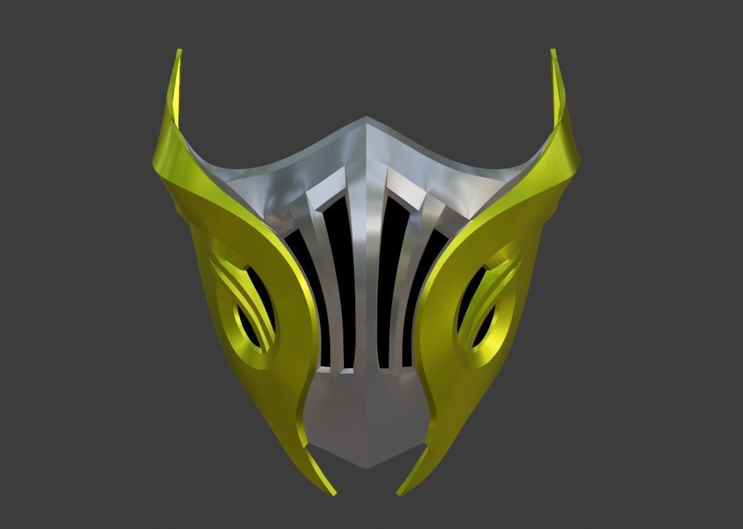 Scorpion mask from Mortal Kombat 11 - Hellfire Hassasi 3D print model_14