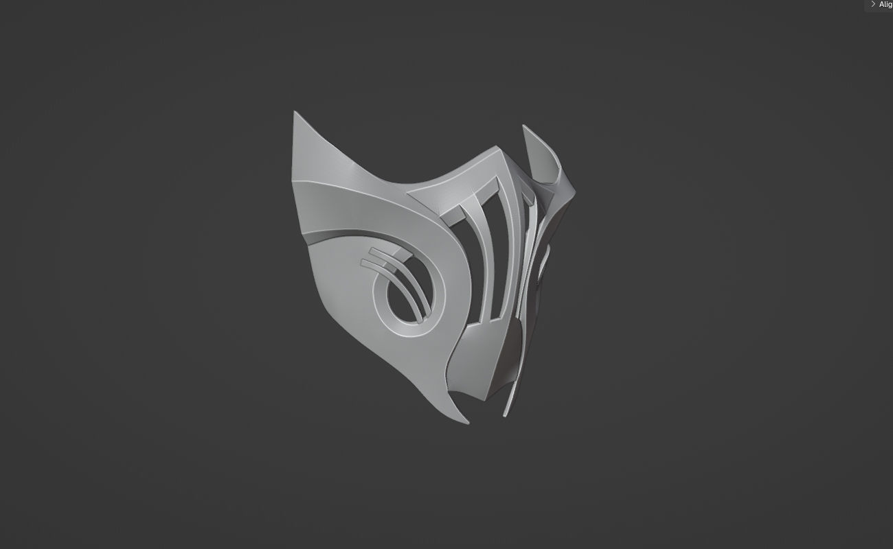 Scorpion mask from Mortal Kombat 11 - Hellfire Hassasi 3D print model_17
