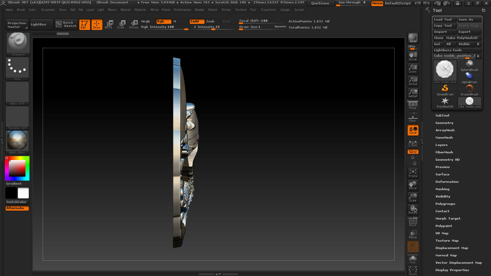 Cake and chocolate molds 3D print model_27